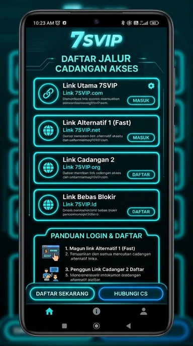 Tampilan link alternatif 7svip