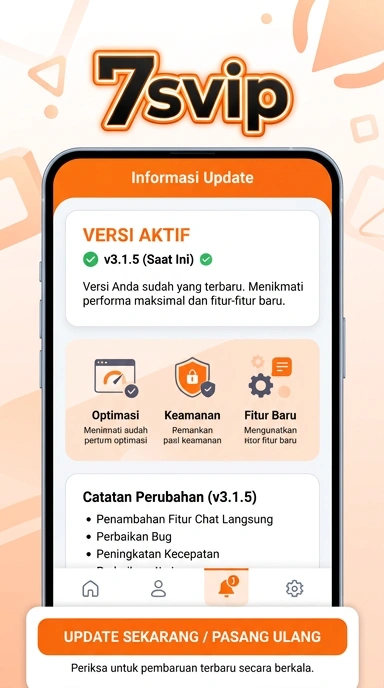 Tampilan riwayat versi 7svip