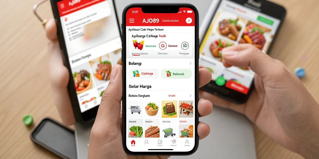 Tampilan antarmuka AJO89 yang bersih dan fungsional untuk cek harga.