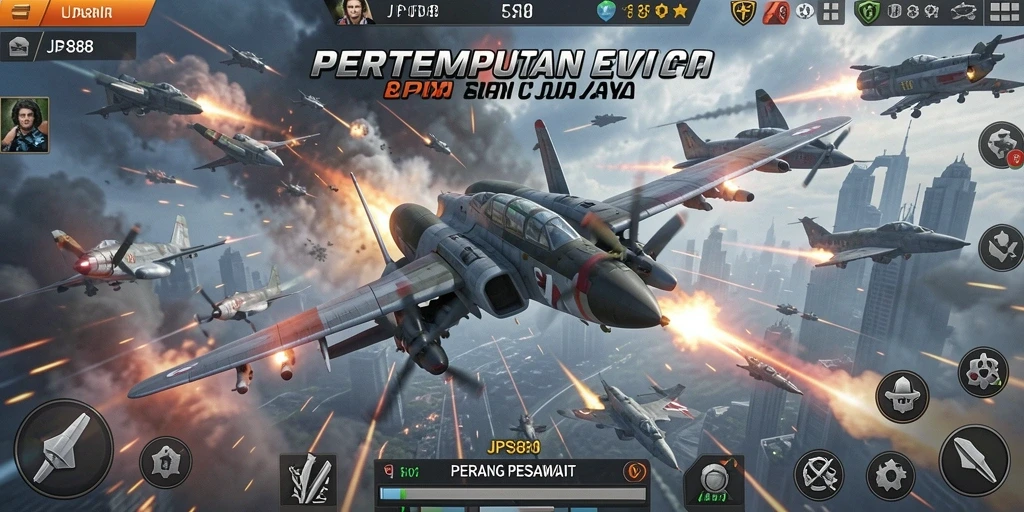 Tampilan luar biasa dari pertempuran Perang Pesawat dalam JPS88.