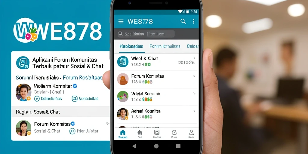Antarmuka WE878 yang menarik untuk forum komunitas.